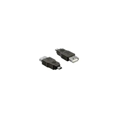 Adapter USB mini male > USB 2.0-A female OTG DELOCK-65399 fotó