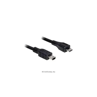 USB 2.0 micro-B apa> USB mini apa kábel, 1m DELOCK-83177 fotó