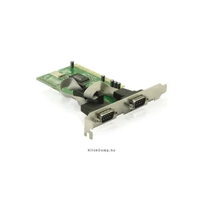PCI card soros port Delock 2db RS232 serial DELOCK-89003 fotó