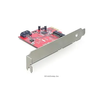 PCI Express Card > Hybrid 1 x internal SATA 6 Gb s + 1 x internal mSATA Delock DELOCK-89302 fotó