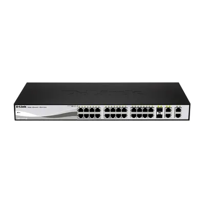 24 port Switch 10/100 Smart Switch + 2 Combo 1000BaseT/SFP + 2 Gigabit DES-1210-28P fotó