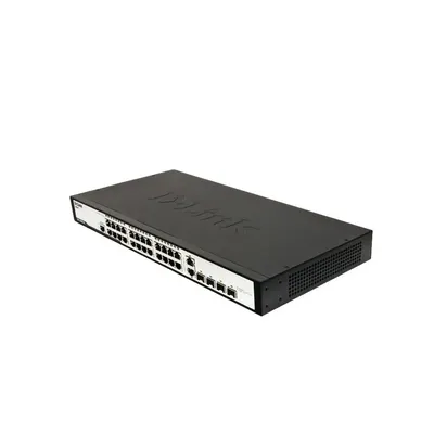 24 port Switch 10 100 Layer 2 Managed Switch + 2x Combo 10 100 1000Base-T 100 10 DES-3200-28 fotó