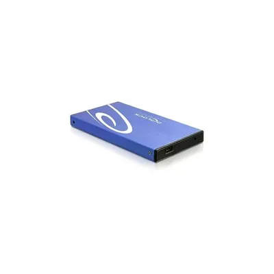 Ház 2.5" Delock USB 2.0 PATA   IDE kék alu külső ház ( 3 év gar.) - Már nem forgalmazott termék DL42365 fotó