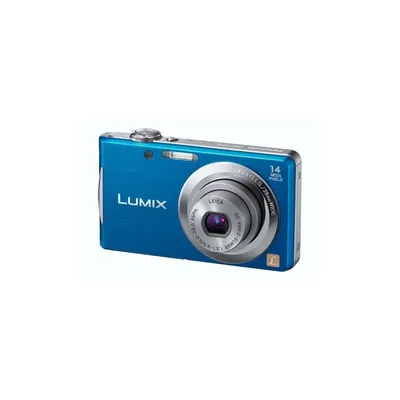 Panasonic kék 14 MP digitális fényképezőgép 1 év DMC-FS16EP-A fotó