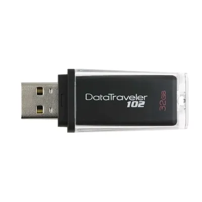 Pendrive 32GB, DT102, Fekete 5 év szervizben DT102_32GB fotó