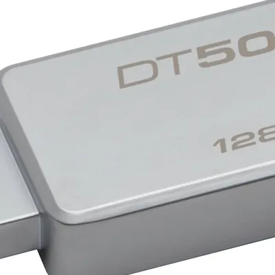 128GB PenDrive USB3.0 Ezüst-Fekete Kingston DT50 128GB Flash Drive DT50_128GB fotó