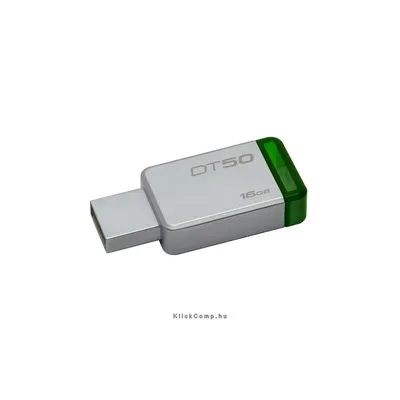 16GB PenDrive USB3.0 Ezüst-Zöld Kingston DT50/16GB Flash Drive DT50_16GB fotó