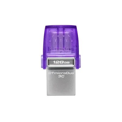 128GB Pendrive USB3.2 lila Kingston DataTraveler Duo 3CG3 DTDUO3CG3_128GB fotó
