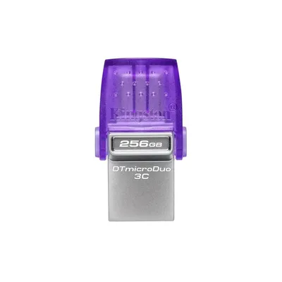 256GB Pendrive USB3.2 lila Kingston DataTraveler Duo 3CG3 DTDUO3CG3_256GB fotó