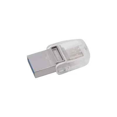 128GB PenDrive USB3.1 C USB3.1 A Ezüst színű Kingston Flash Drive DTDUO3C_128GB fotó