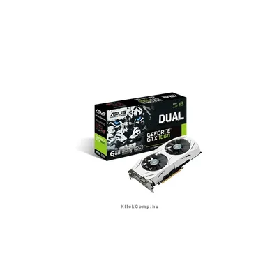 VGA GTX-1060 6GB DDR5 PCI-Ex16x ASUS nVIDIA Videokártya DUAL-GTX1060-6G fotó