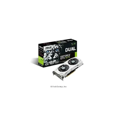 VGA GTX-1070-8GB PCI-Ex16x OC ASUS Videokártya DUAL-GTX1070-O8G fotó