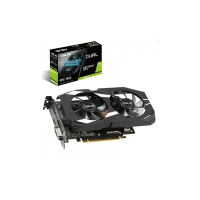 VGA DUAL-GTX1660TI-O6G 6GB DDR5 OC PCI-Ex16x Asus nVIDIA Videokártya DUAL-GTX1660TI-O6G fotó