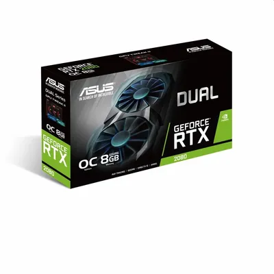 VGA RTX2080 ASUS videokártya nVidia DUAL-RTX2080-O8G  GDDR6  8GB DUAL-RTX2080-O8G fotó