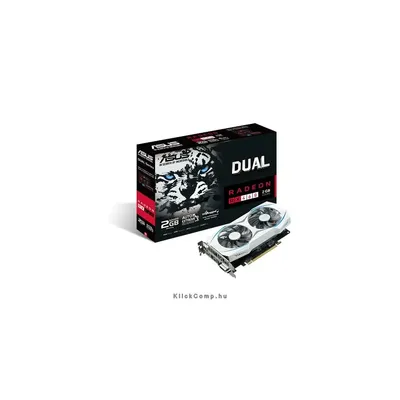 VGA RX-460-2GB PCI-Ex16x ASUS Videokártya DUAL-RX460-2G fotó