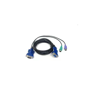 CPu switch cable 15p M/F + 2x PS2 EKC18D fotó
