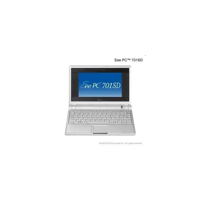 ASUS EEE-PC-701-SD-WH035L EEE-PC 7&#34;/512MB/8GB Linux Fehér ASUS netbook mini notebook EPC8GWHI035L fotó