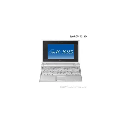 ASUS EEE-PC-701-SD-WH035L EEE-PC 7" 512MB 8GB Linux Fehér ASUS EPC8GWHI035L fotó