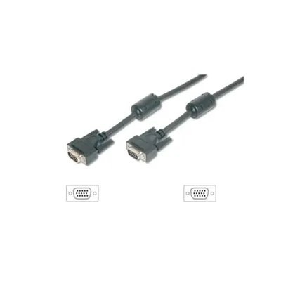 VGA kábel HD15 apa/apa, ferrit gyűrűvel, 5m Delock EQUIP-118812 fotó