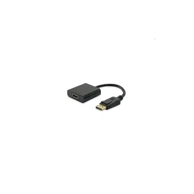 Átalakító Displayport1.2 - HDMI1.4 anya apa fekete EQUIP-133438 fotó