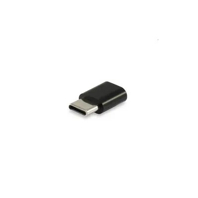 Átalakító USB Type-C -ről MicroUSB -re apa anya fekete EQUIP-133472 fotó