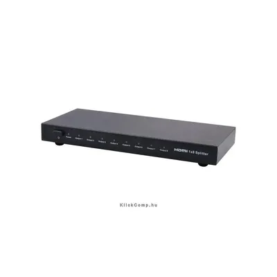 HDMI Video-Splitter, 8 port, FullHD, 3D, rackbe szerelhető Delock EQUIP-332718 fotó