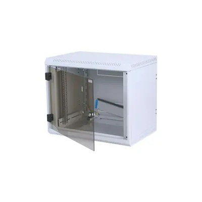 19" Fali rack szekrény, egyrészes, üvegajtó, 6U 600x400, fekete Delock EQUIP-996406 fotó