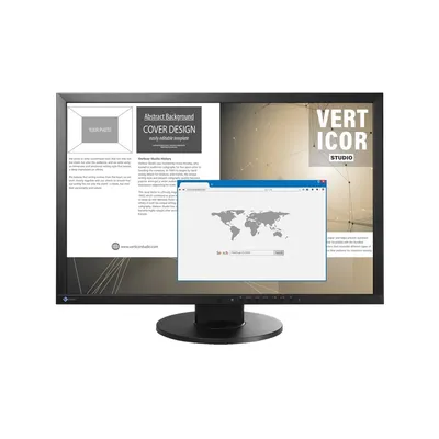 Monitor 24&#34; 1920x1200 IPS VGA DVI DP USB Eizo EV2430-BK fotó