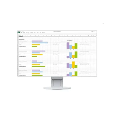 Monitor 24&#34; 1920x1080 IPS VGA HDMI DVI DP USB EV2451-WT fotó