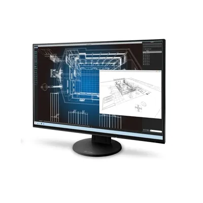 Monitor 24&#34; 1920x1200 IPS VGA HDMI DVI DP USB Eizo FlexScan EV2456 EV2456-BK fotó