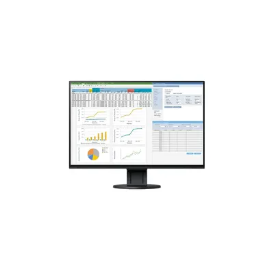 Monitor 24" FHD 1920x1200 IPS Display Port HDMI DVI-D DSub EIZO EV2457-BK EcoView Ultra-Slim EV2457-BK fotó