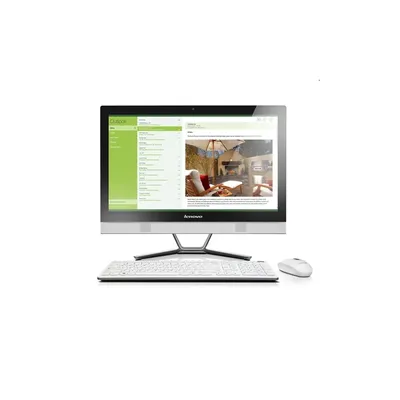LENOVO IdeaCentre C50-30 AIO asztali számítógép 23" FHD TOUCH i3-4005U 4GB 1TB NV-GF820A-2GB DOS fehér F0B100ETHV fotó