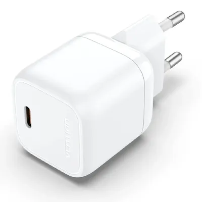 Telefon töltő USB-C Vention 30W fehér - Már nem forgalmazott termék FAKW0-EU fotó