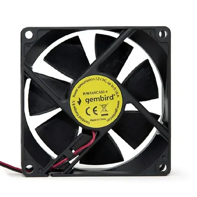 Cooler 8cm 80x80x25mm ventillátor Gembird FANCASE-4 - Már nem FANCASE-4 fotó