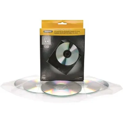CD/DVD boríték műanyag átlátszó FELLOWES-9831201 fotó