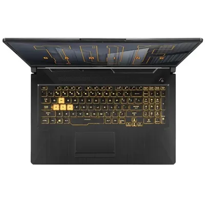 Asus TUF laptop 17,3&#34; FHD i5-11400H 8GB 512GB RTX3050Ti NOOS fekete Asus TUF Gaming F17 FX706HE-HX026 fotó