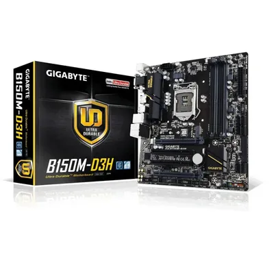 Alaplap H150 S1151 DDR3 mATX GIGABYTE B150M-D3H GA-B150M-D3H-DDR3 fotó