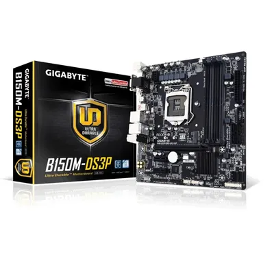 Alaplap B150 LGA1151 mATX Gigabyte B150M-DS3P GA-B150M-DS3P fotó