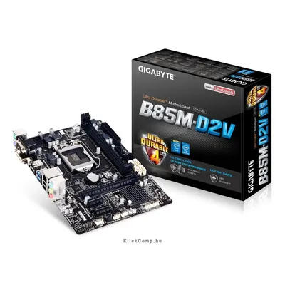 B85M-D2V Intel B85 LGA1150 mATX alaplap GA-B85M-D2V fotó