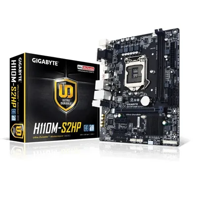Alaplap H110 LGA1151 mATX Intel Gigabyte H110M-S2HP GA-H110M-S2HP fotó