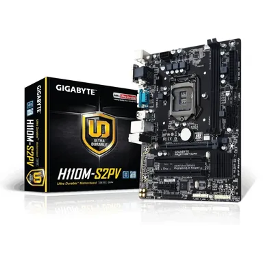 Alaplap H110 LGA1151 mATX DDR3 Intel Gigabyte H110M-S2PV GA-H110M-S2PV-DDR3 fotó
