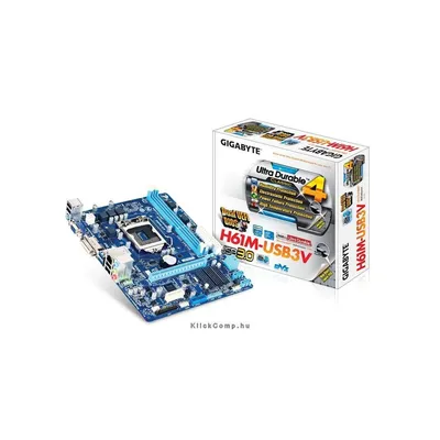 GIGABYTE GA-H61M-USB3V LGA1155 GA-H61M-USB3V fotó