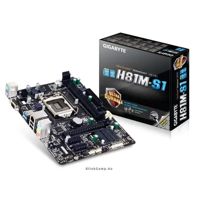 Alaplap H81 LGA1150 mATX H81M-S1 Intel GA-H81M-S1 fotó