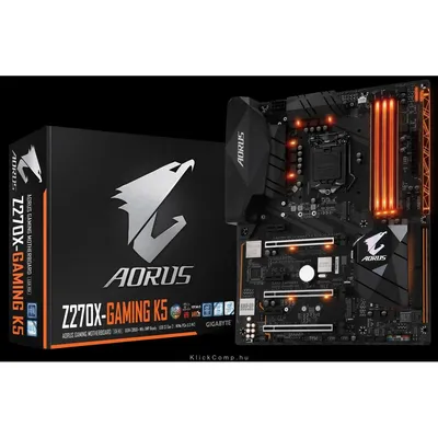 Alaplap Z270 s1151 Gigabyte GA-Z270X-GAMING K5 GA-Z270X-GAMING-K5 fotó