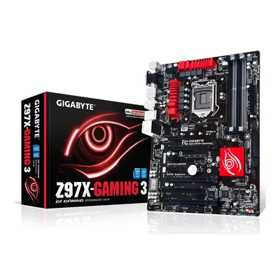 Alaplap Z97 skt1150 4xDDR3 3100MHz RAID 3xPCI-E 1xGBE LAN 6xSATA3 8xUSB2.0 6xUSB3.0 GIGABYTE Z97X-GAMING 3 GA-Z97X-GAMING-3 fotó