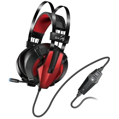 Fejhallgató USB Genius HS-G710V 7.1 Gamer Headset Black Red GENHSG710V71BR fotó