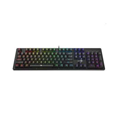 Billentyűzet USB Genius Scorpion K10 HUN gamer keyboard fekete GENIUS-31310003404 fotó