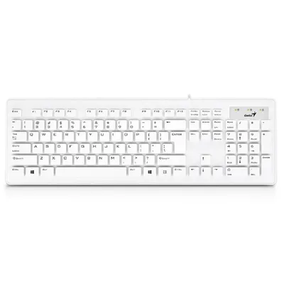 Billentyűzet USB Genius SlimStar 126 Keyboard White HU - Már nem forgalmazott termék GENIUS-31310017412 fotó