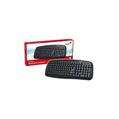 Billentyűzet USB Genius KB-M225 cseppálló fekete GENIUS-31310479104 fotó