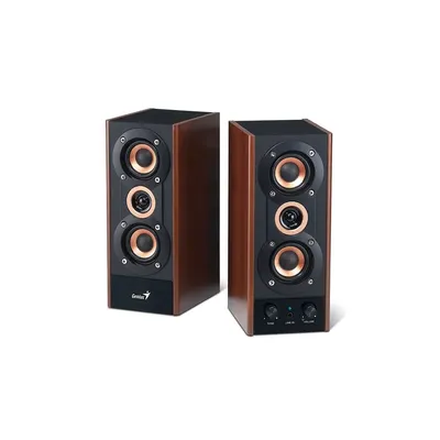 Hangszóró jack Genius SP-HF800A II 2.0 20W fa speaker GENIUS-31730010402 fotó